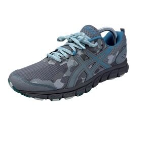 Womens Asics GEL-Scram 4 Mid Grey Lagoon Trail Running Shoes Walking Hiking 10